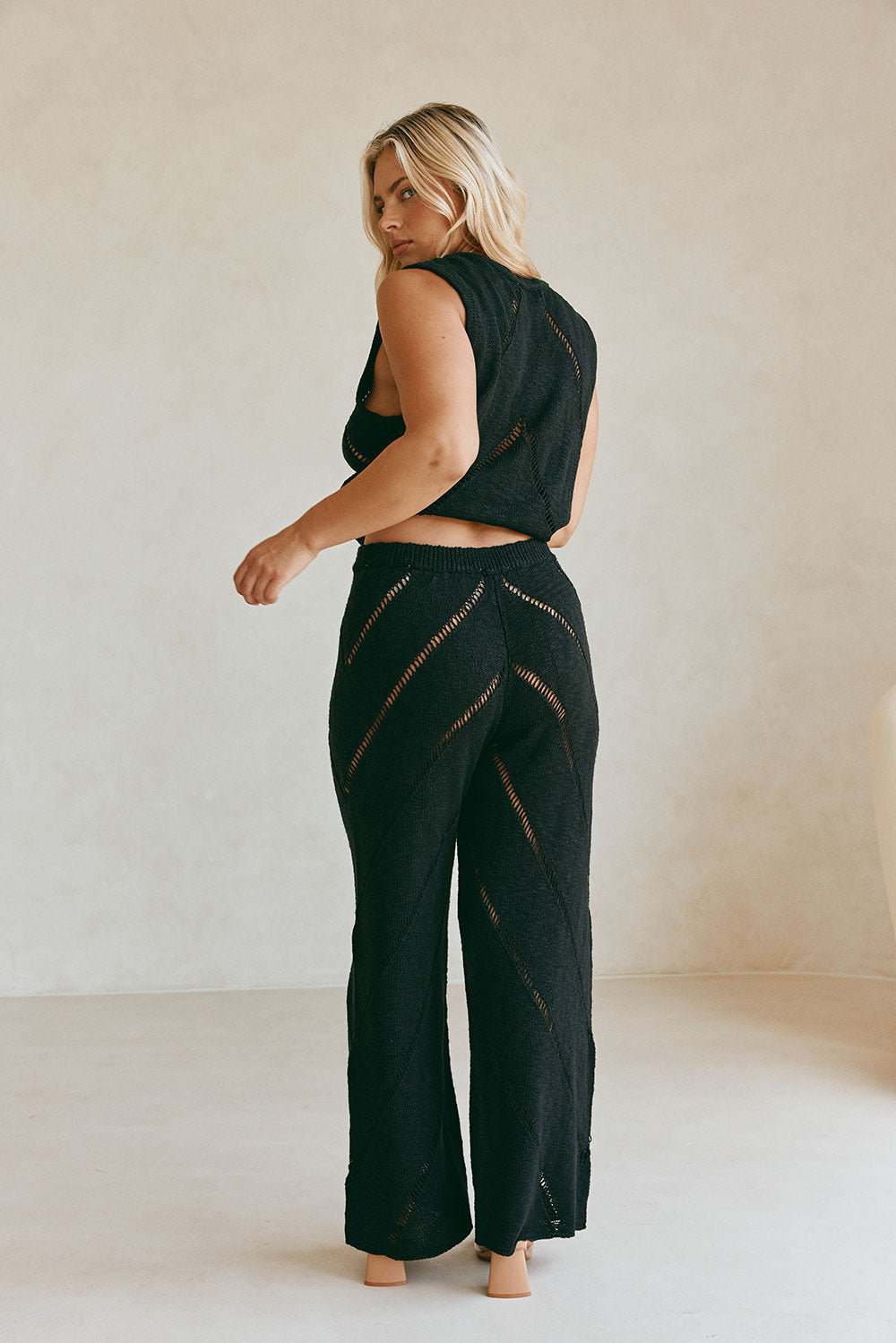 Josiah Elasticated Pants - Black