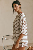 Wanderer Top - Chocolate Stripe