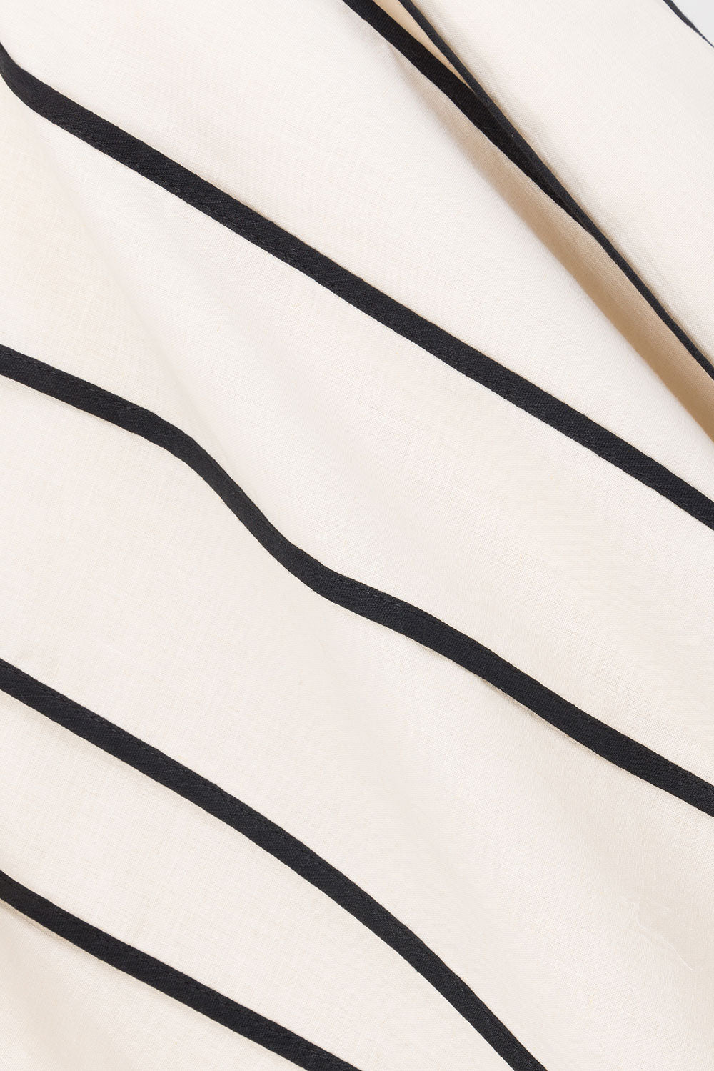 Maylin V Neckline Tie Maxi Dress - Cream, Black