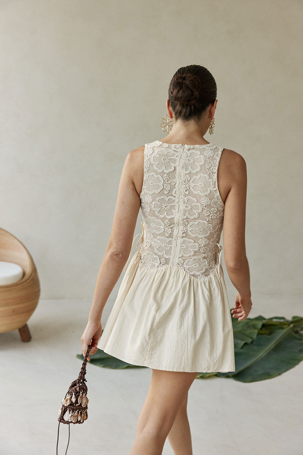 Tyla Dress - Cream