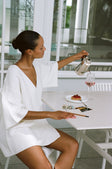 White Wrap Mini Jessie Wrap Dress