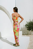 SAMPLE-Drea Midi Skirt - Lime Floral