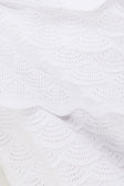 White Ruffle Knit Strapless Mini Arizona Dress