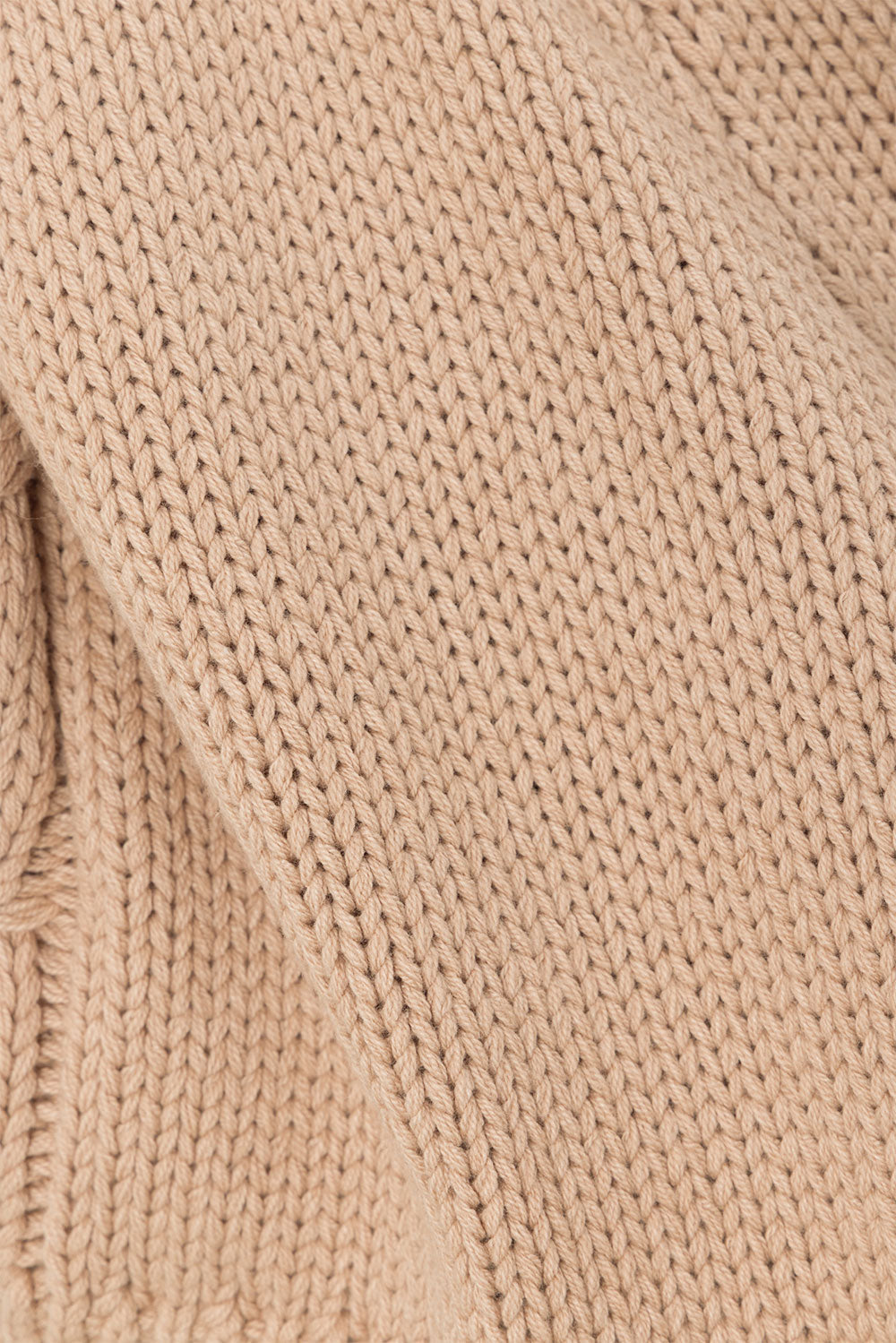 Tan Knit Elastic High Waist Addison Shorts