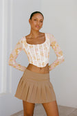 Majella Corset Top - Orange
