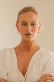 Leia Pearl Huggie Earrings