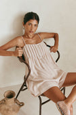 Teresia Adjustable Thin Strap Playsuit - Tan
