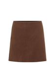 Gingerbread Brown Knit Mini Ellamay Skirt