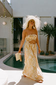 Strapless Boracay Maxi Dress - Tan