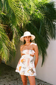 SAMPLE-Zenaida Dress - Amalfi Aperol