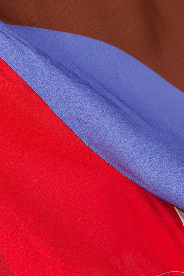 Valley Red Print Elastic Drawstring Vian Shorts