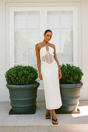 SAMPLE-Teyah Midi Dress - White