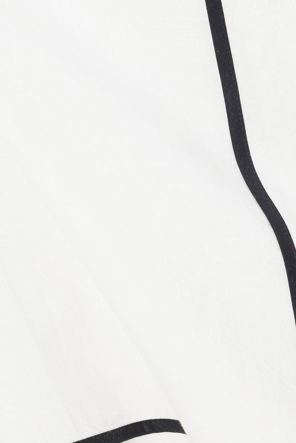 White Removable Strap A Line Mini Palais Dress