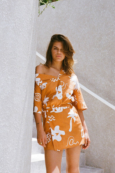 ワンピース amour embroidered dress One-Shoulder A-Line Gown with Floral Embroidery 37353 | Jovani