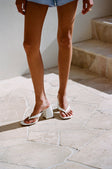 Dia Block Mules / Heels - White