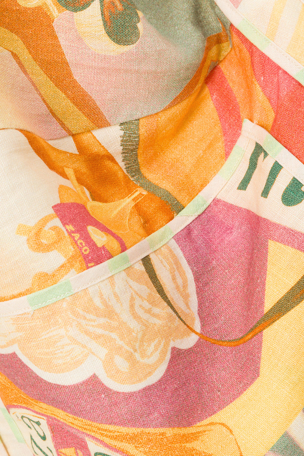 La Dolce Vita Wrap Mini Skirt - Fiorire Rosa Orange, Pink