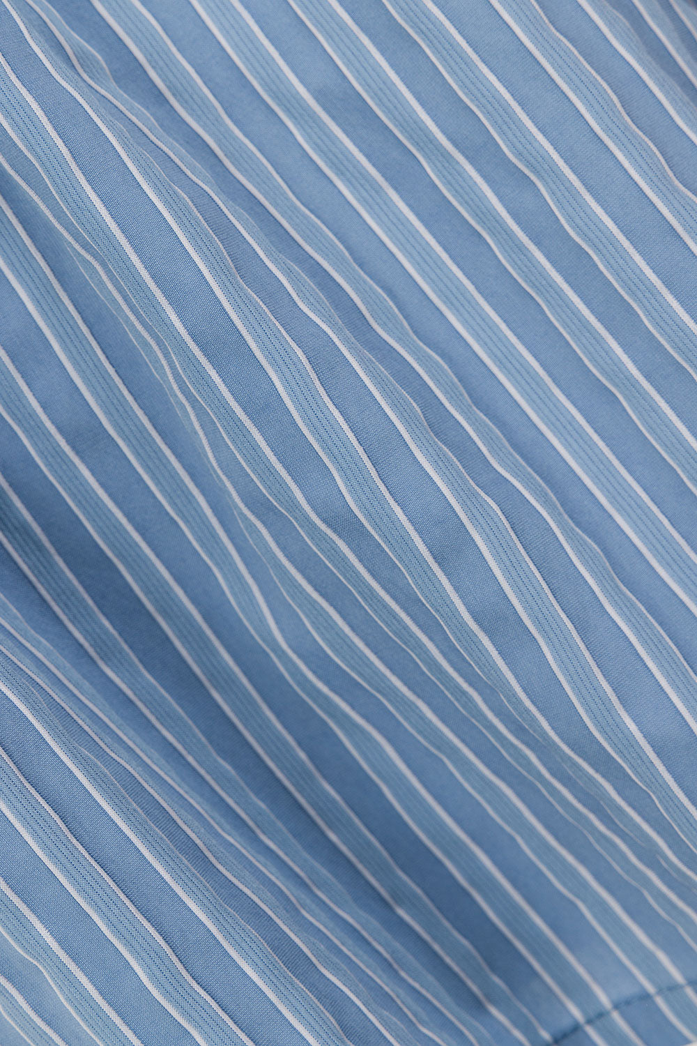 Blue Stripe Elastic Drawstring Hailey Shorts