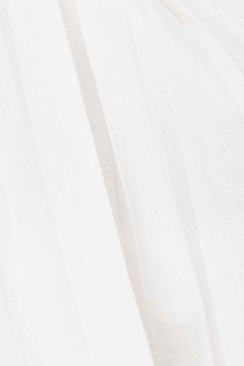 White Pleated Strapless Flowy Amity Top