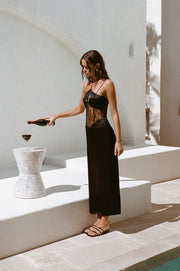 Teyah Midi Dress - Black
