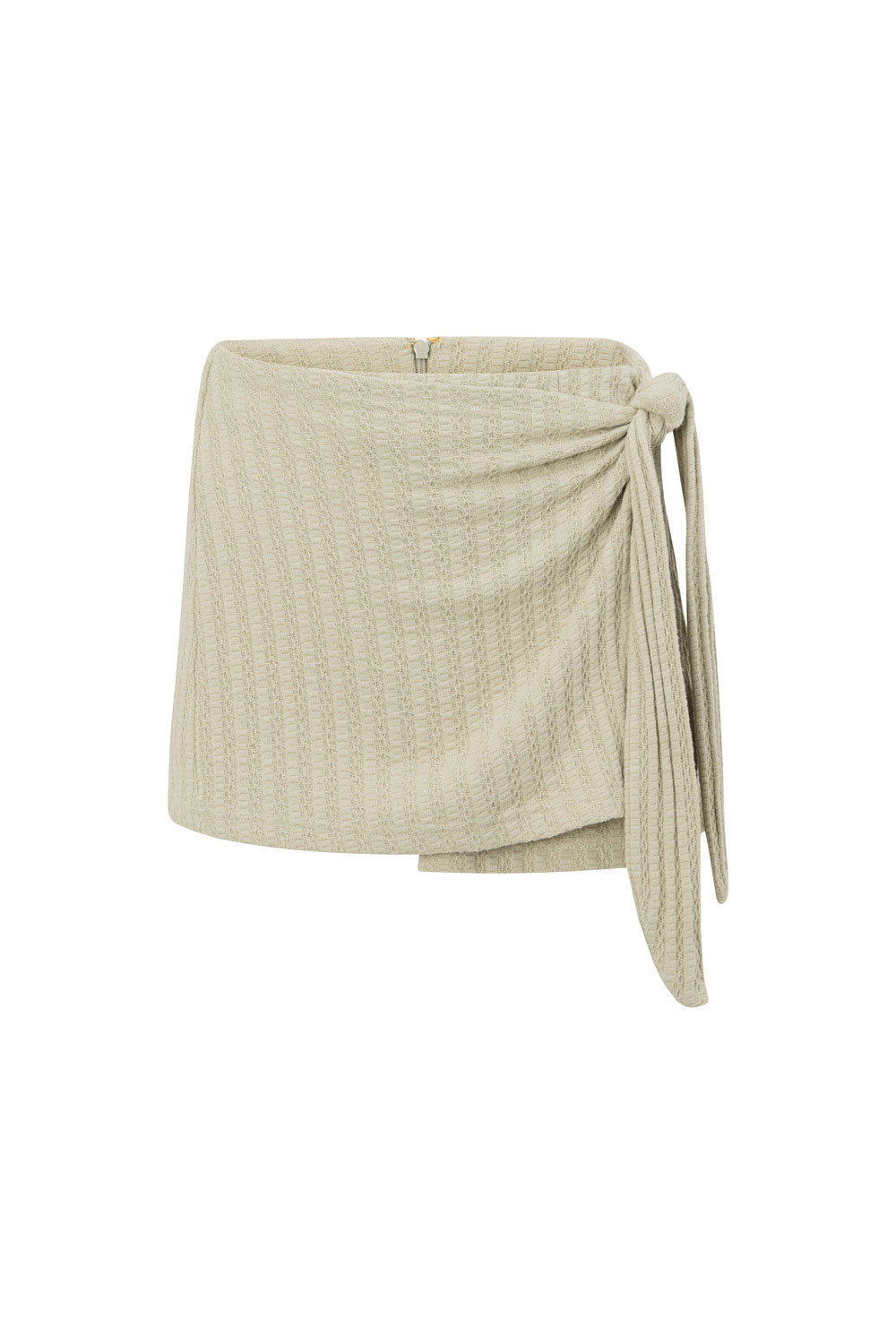 Khaki Front Tie Mini Amelia Skort