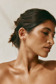 Yellow Chain Kartika Huggie Earrings