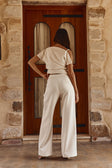 Ivory Suiting Flared Naomi Trouser Pants