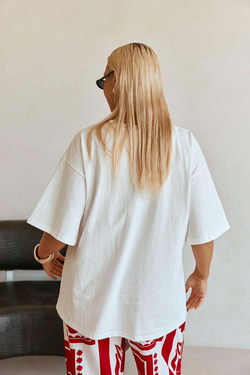 Red Graphic Tee Relaxed Par La Mer Top