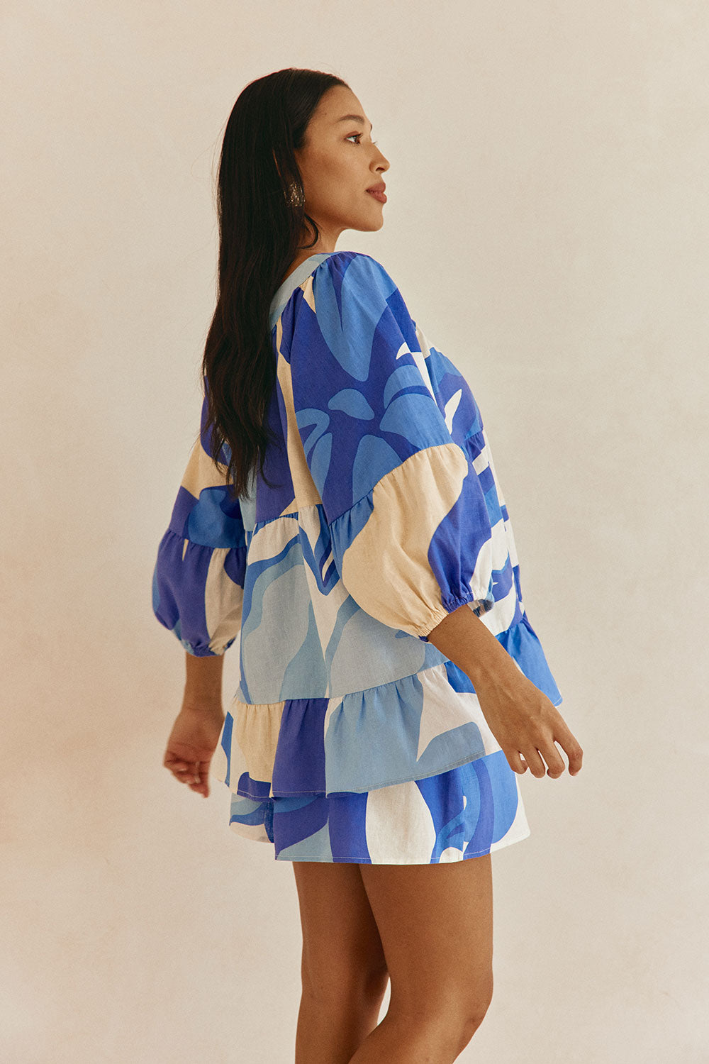 Elara Top - Valley Blue