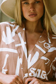 Atzaro Mini Shirt Dress - Brown