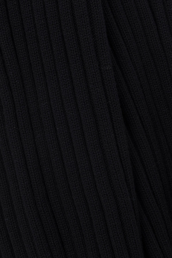 Celine Knit Ribbed Pants - Black