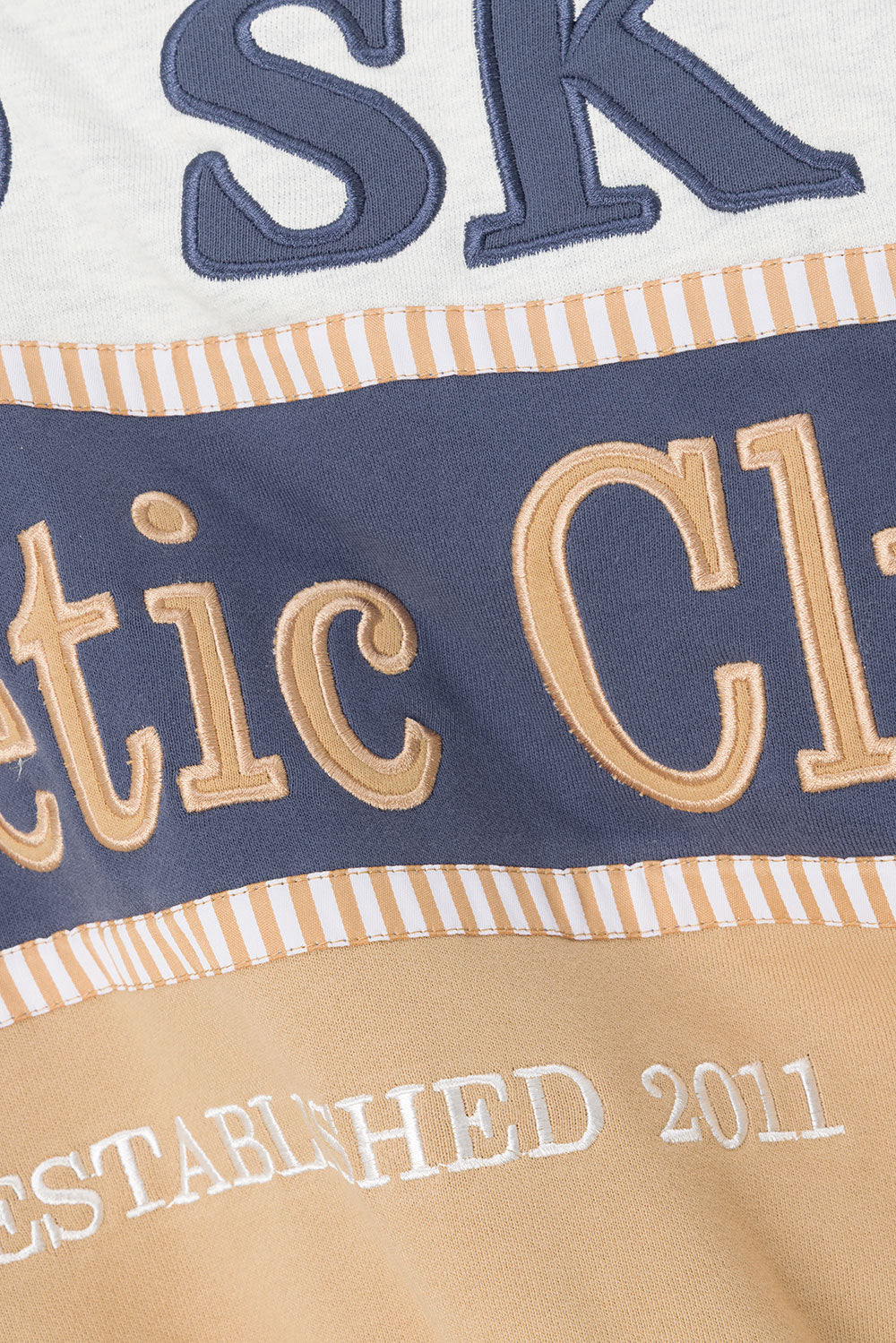 Vienna Sweater - Terry Blue, White, Tan, Grey