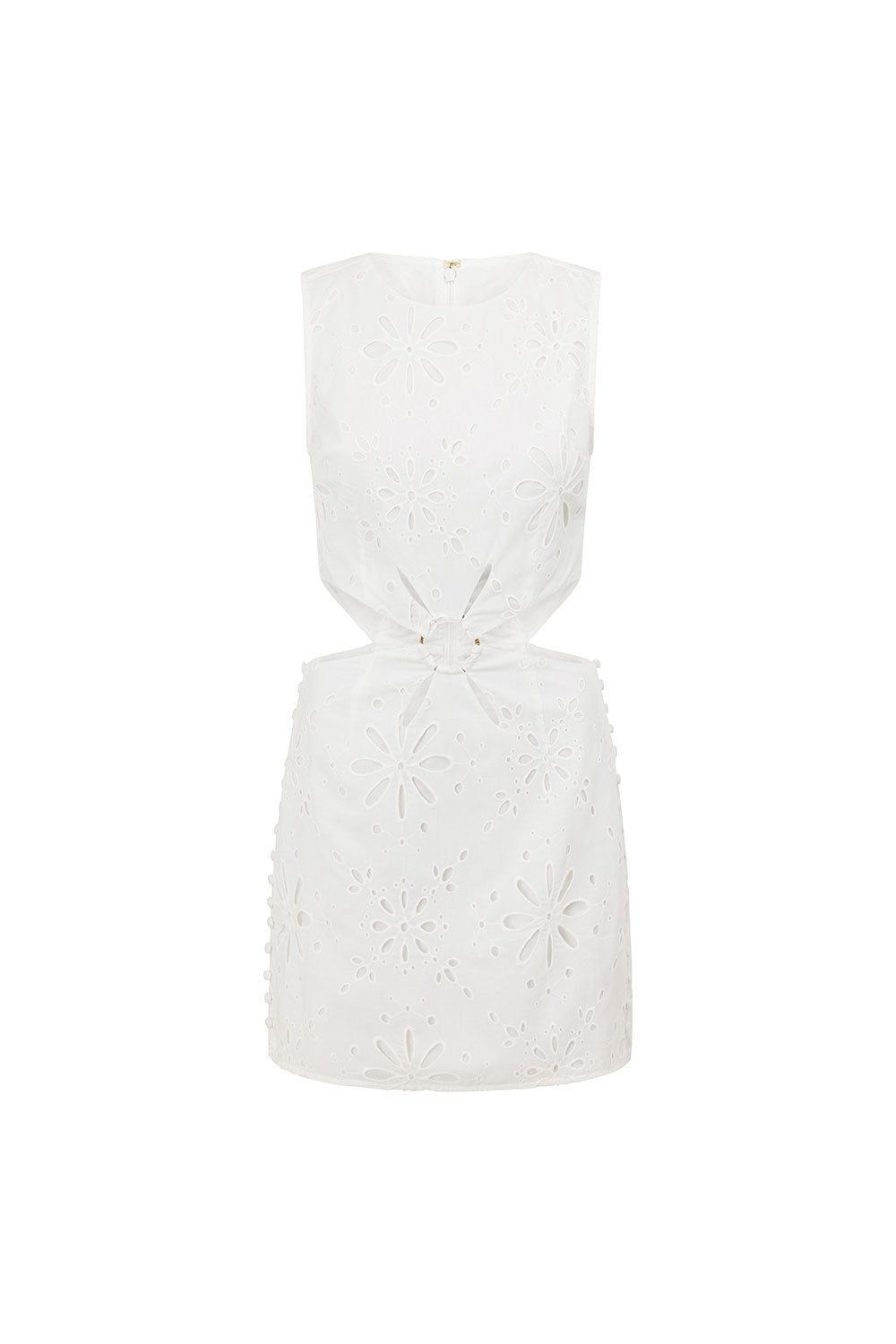 Brigitte Ring Mini Dress - White