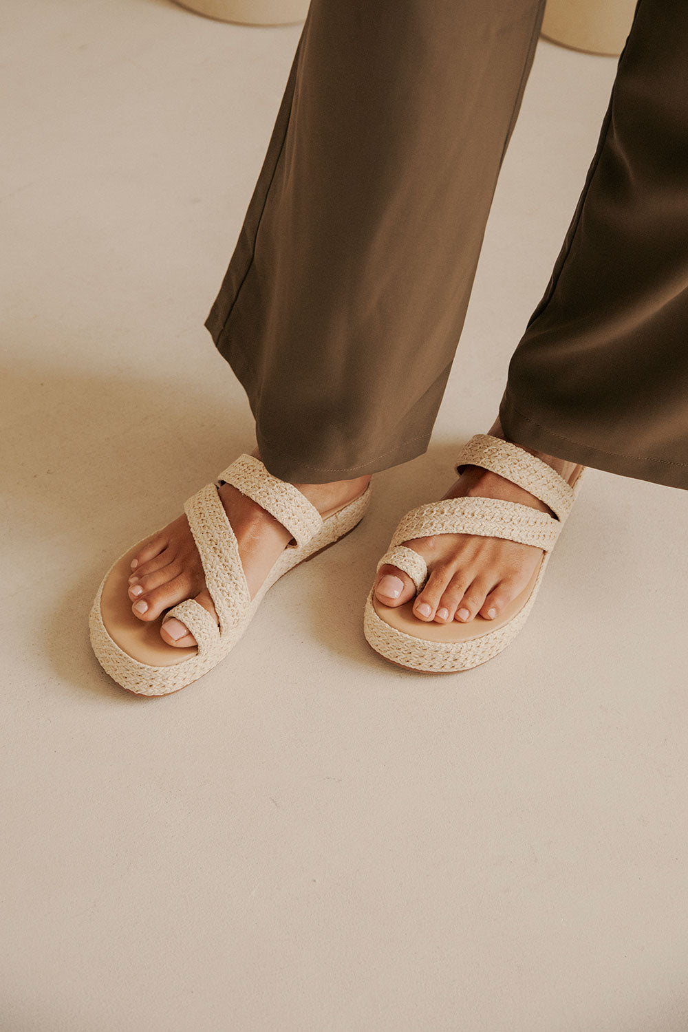 Natural Platform Tiera Platform Sandals