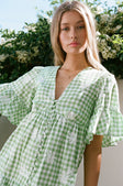 SAMPLE-Twyla Babydoll Dress - Gingham