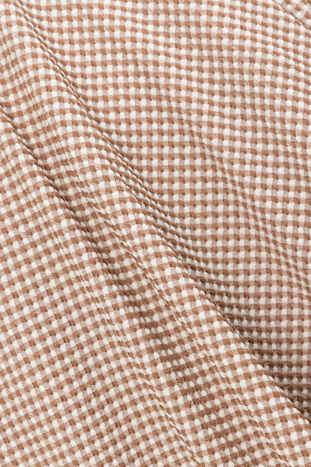 Brown V Neck Button Up Marah Top