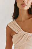 Aramika One Shoulder Top - Taupe