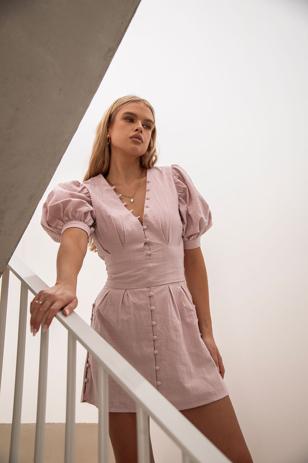 Kori Mini Dress - Lilac