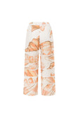 Brown La Spiaggia Print Drawstring Seraphina Pants