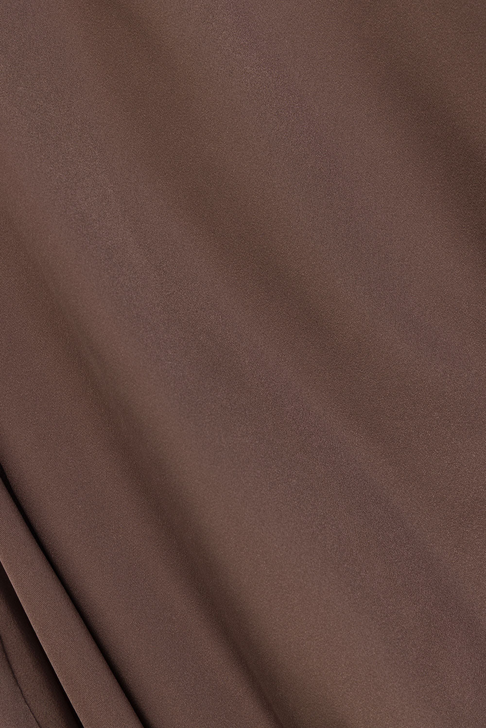 Chocolate Brown Asymmetric Ruched Backless Hailey Top