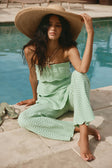 Mint Green Crochet Knit High Waist Kama Pants