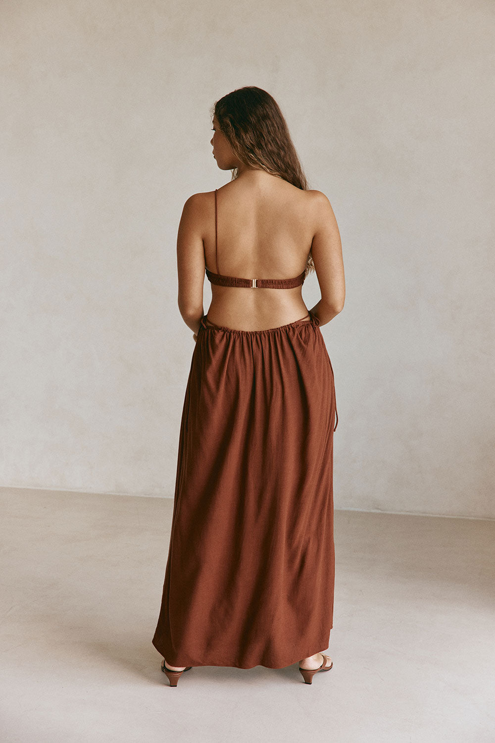 SAMPLE-Mahya Dress - Chocolate