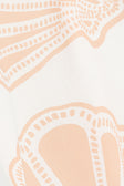 Celestia Mini Button Skirt - White, Pink Coastal Shell Print