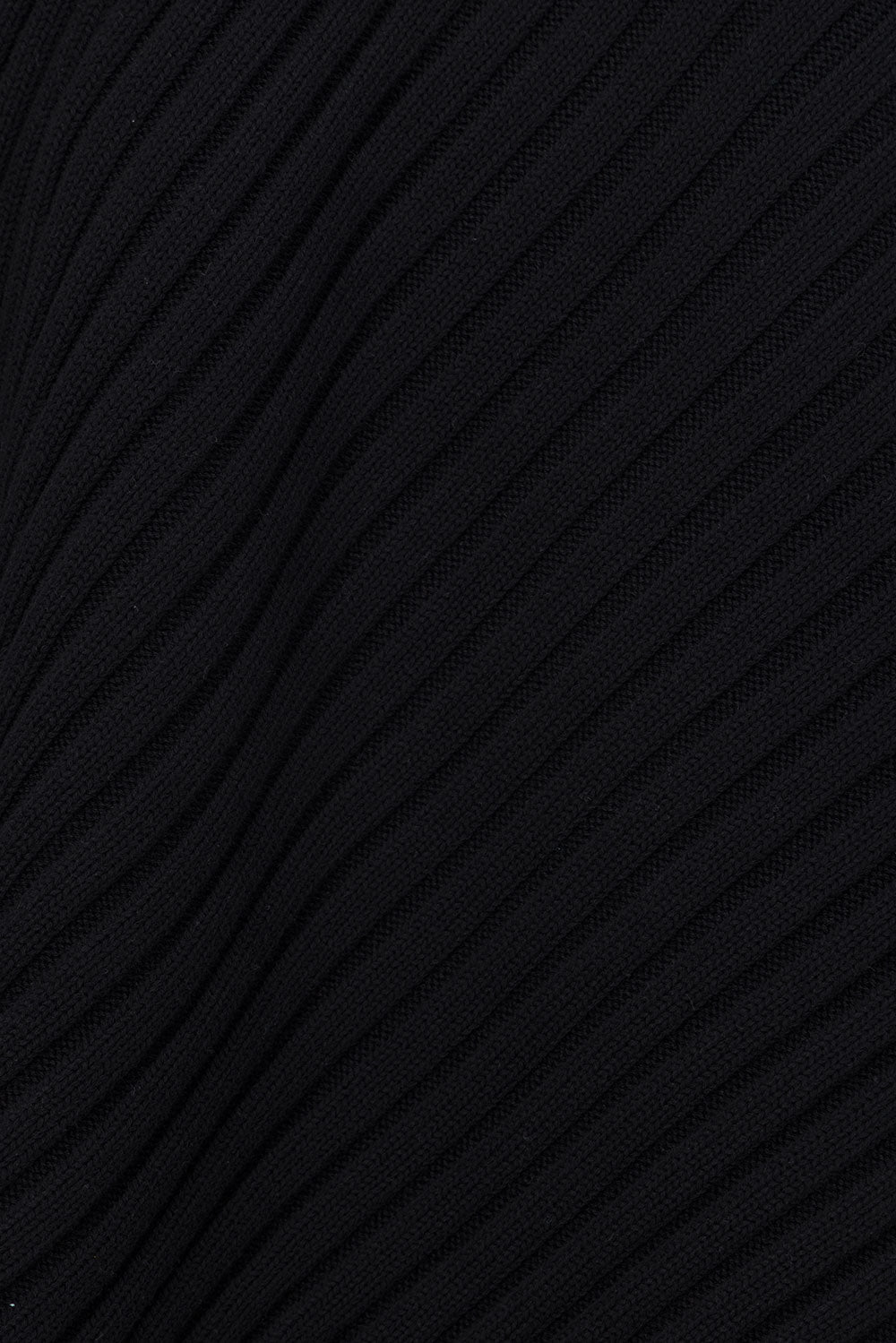 Celine Knit Ribbed Top - Black