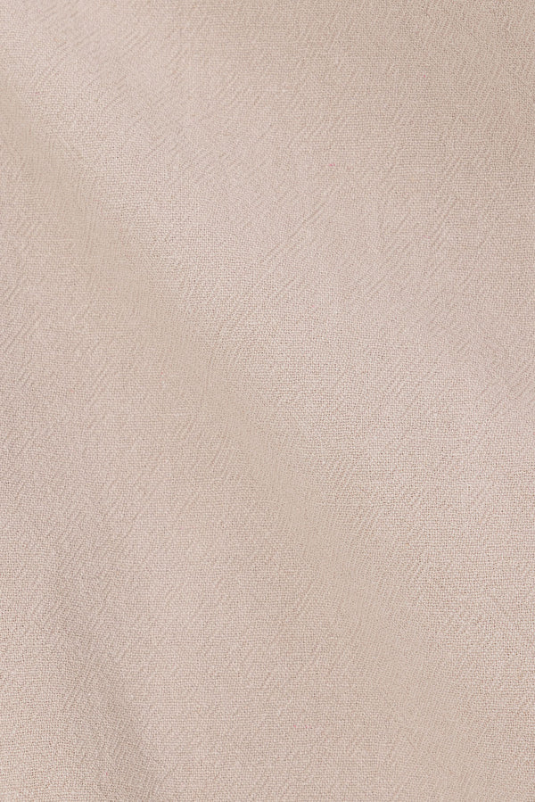 Beige Button Up Wide Strap Pocket Mini Aida Dress