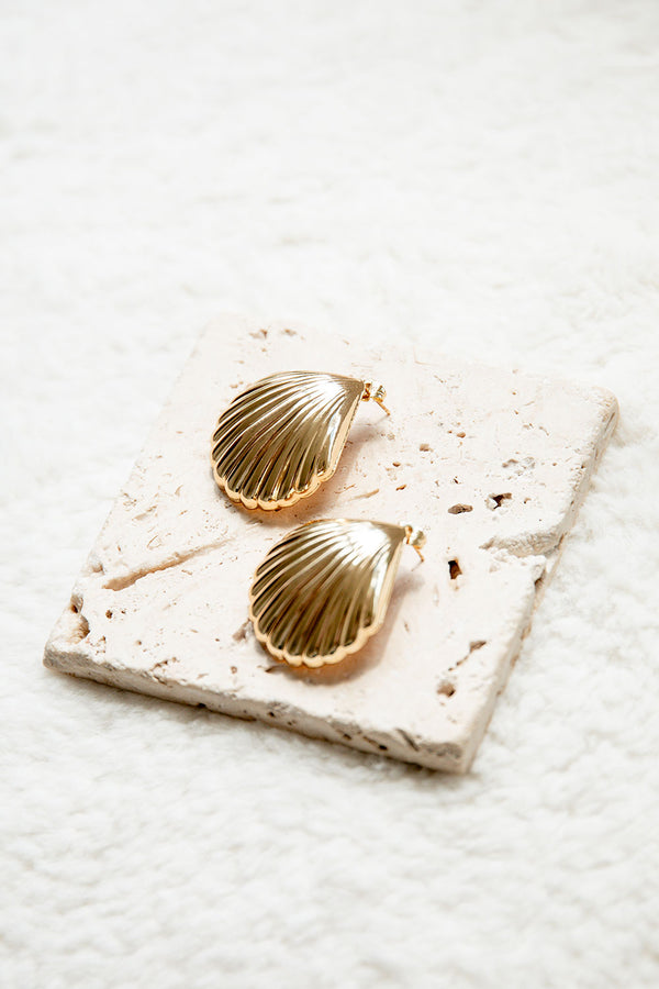 Marina Shell Earrings - Gold