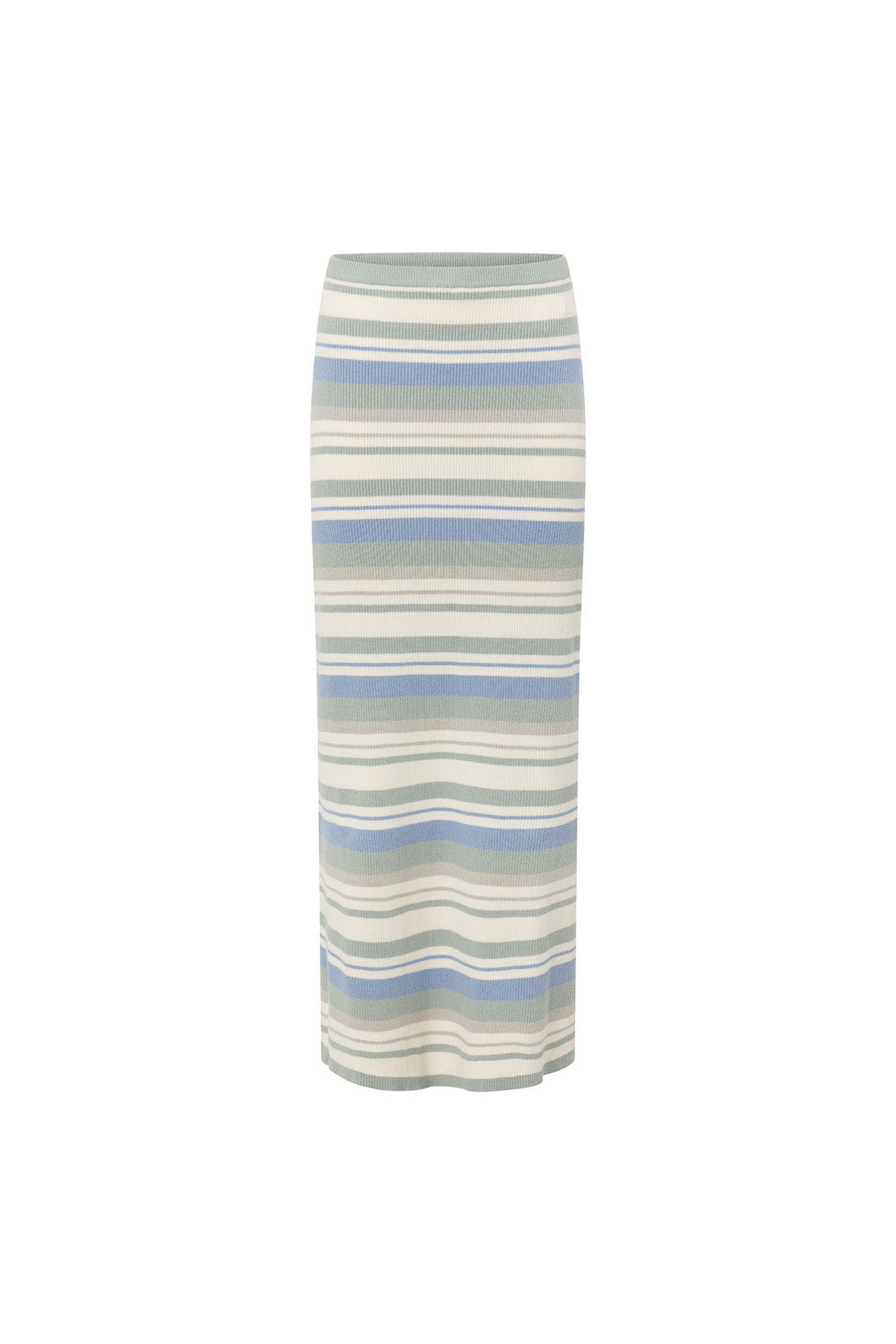 Kaila Maxi Skirt - Blue, White, Grey