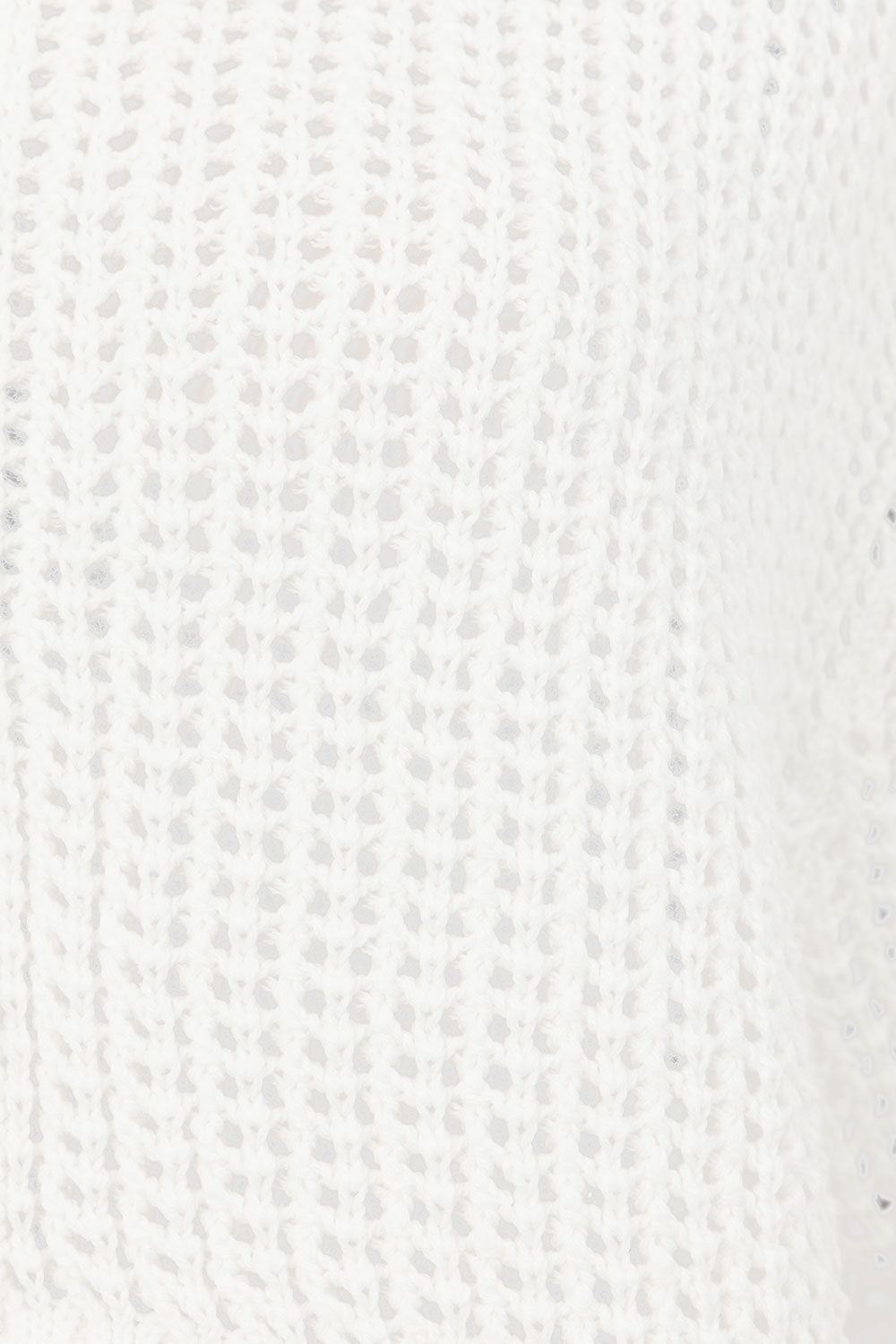 Bridal White Knit  Button Up Mekkah Top