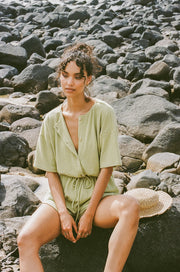 SAMPLE-Juniper Playsuit - Lime