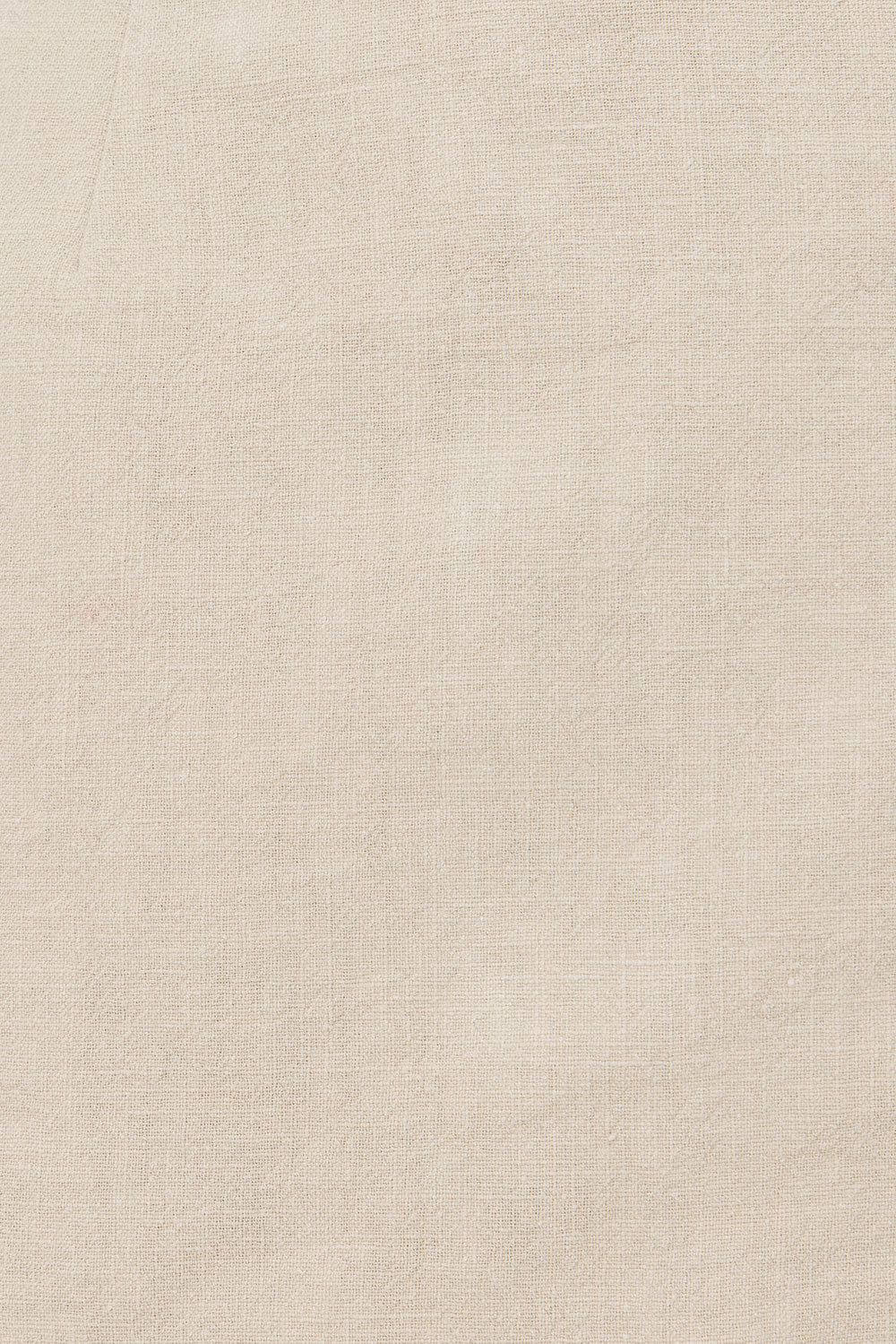 Beige Linen Blend Wrap Mini Berdie Skort