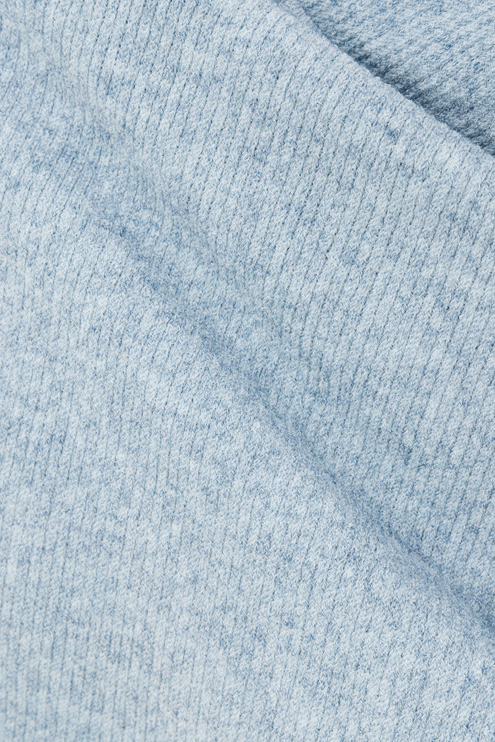 Blue Knit Front Tie Mini Narah Dress